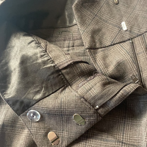 Stoosh Brown Plaid Slacks Size 5 - Picture 4 of 7